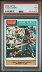 1976 Topps Hank Aaron #1 PSA 7